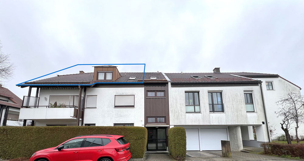 Referenzobjekt Vermietung –Gemütliche 3 Zimmer-Wohnung mit Spitzboden in Waldtrudering
