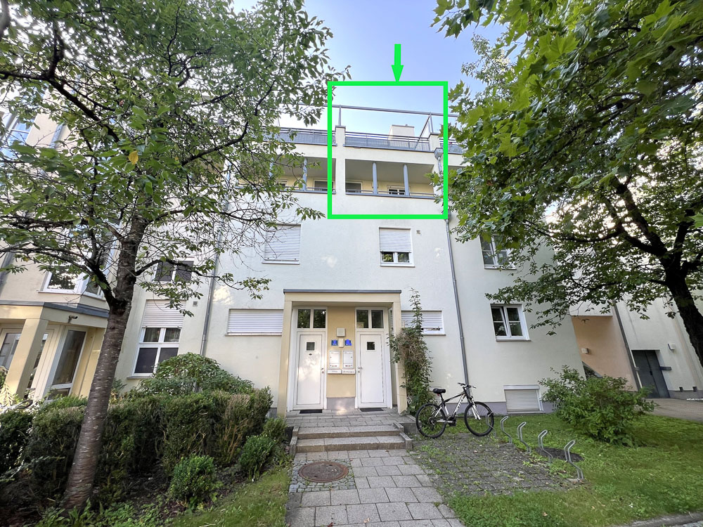 Referenzobjekt Vermietung – Moderne 2-Zimmer-Maisonette-Dachterrassenwohnung in Taufkirchen 